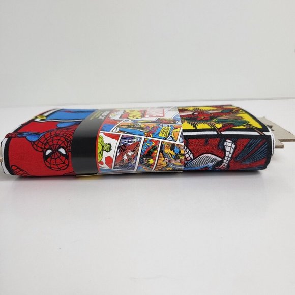 Marvel Comic Book Print Spiderman Cut Fabric 1 Yard 100% Cotton 36" X 44" Heroes - Picture 6 of 14